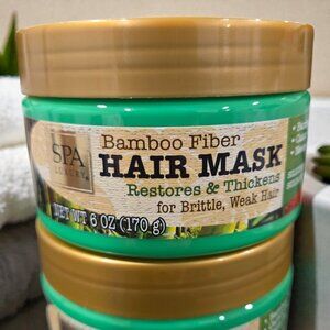 Spa Luxury Bamboo Fiber Hair Mask Restores Thickens Brittle Weak Hair 6 oz
